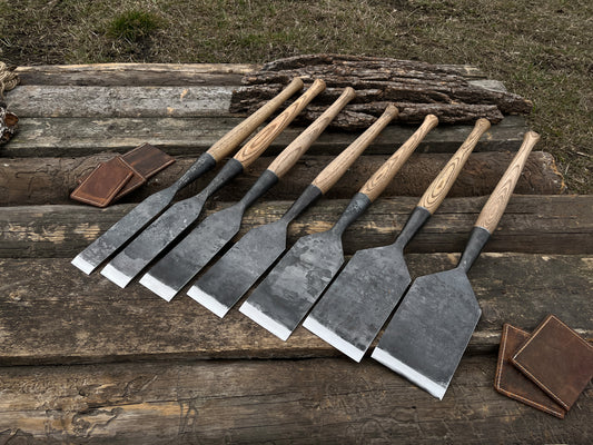 Carpenters slick chisel set 7pcs. Timber Framing Tools.