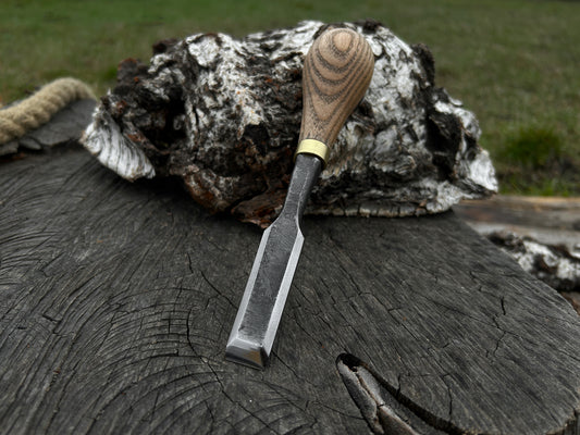 Forged Chisel. Wood carving chisel.