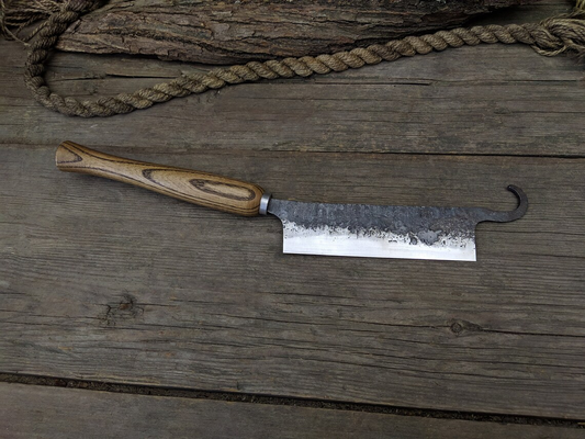 Hand Forged Cloggers Knife. Forged Knife. Stock Knife.