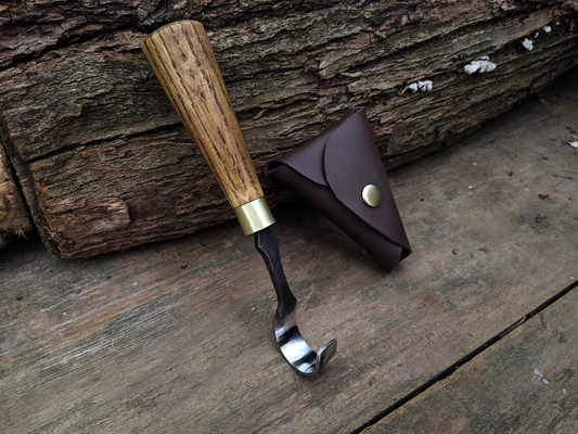 Spoon Carving Hook Knife. Hand Forged Wood Carving Tool.