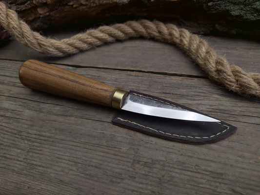 Forged Woodcarving Knife. Carbon Steel Fixed Blade Knife.