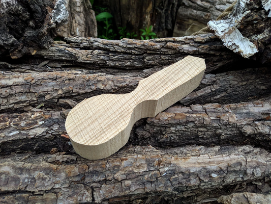 Blanks for a spoon made of linden.  Basswood blanks